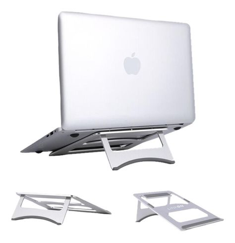 Soporte Base Alzador Aluminio Para Macbook Notebook 10 a 17"-0