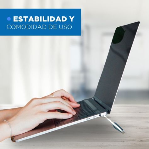 Soporte Base Alzador Aluminio Para Macbook Notebook 10 a 17"-3