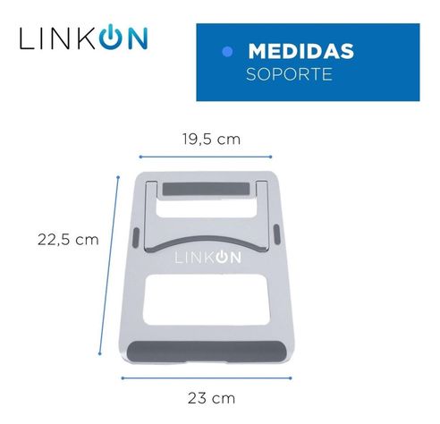 Soporte Base Alzador Aluminio Para Macbook Notebook 10 a 17"-4