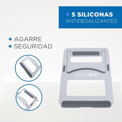 Soporte Base Alzador Aluminio Para Macbook Notebook 10 a 17"-6