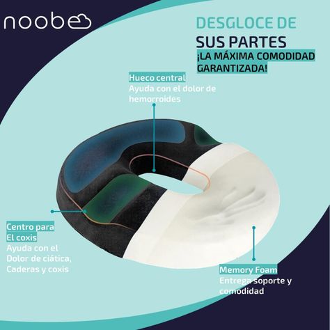 Cojin Picaron Ortopedico Antiescarascon Memoria Noobe +Funda-1