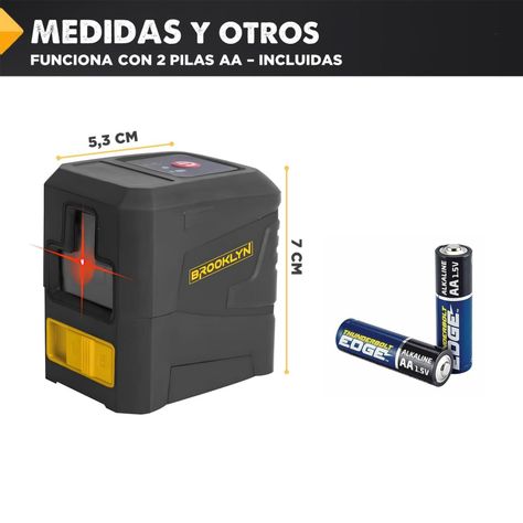 Nivel Laser Profesional Brooklyn Autonivelante Rojo 2 Lineas-7