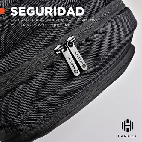 Mochila Notebook Antirrobo Hardley Impermeable Tela Balistic-6