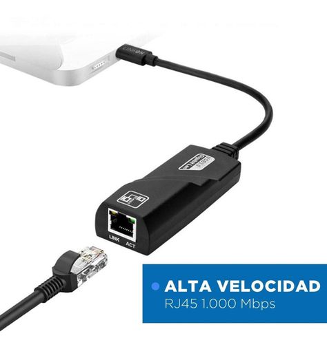 Adaptador USB-C A Rj45 Linkon-1