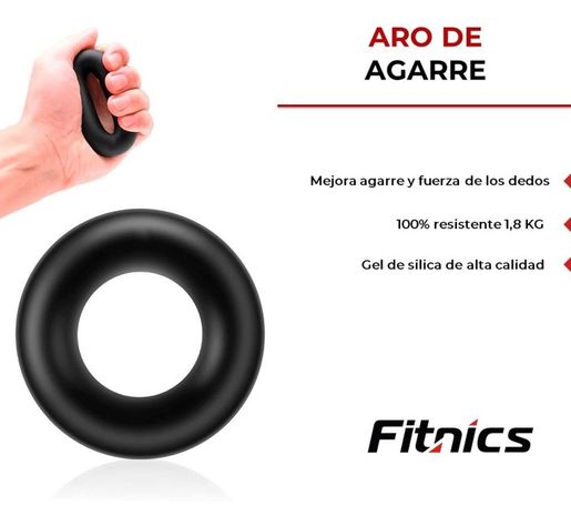 Set Hand Grip Ejercitador Manos y Antebrazo Fitnics 10-60 Kg-5