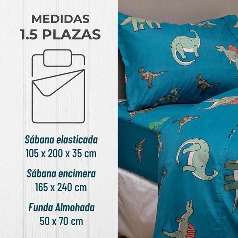 Sabanas 1,5 Plaza Niño Niña Estampada + Funda Almohada-1