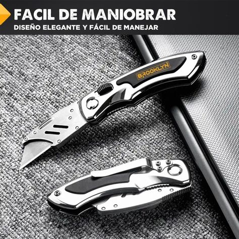 Cuchillo Cartonero Navaja Brooklyn Corta Carton Profesional-5