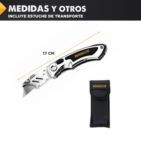 Cuchillo Cartonero Navaja Brooklyn Corta Carton Profesional-7