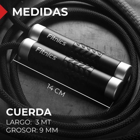 Cuerda para Saltar con Peso Ajustable Fitnics Pro Crossfit-7
