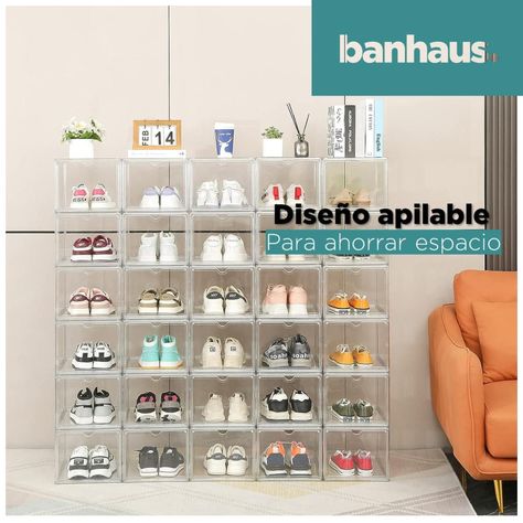 Caja Organizadora Zapatos Premium 100% Transparente-1