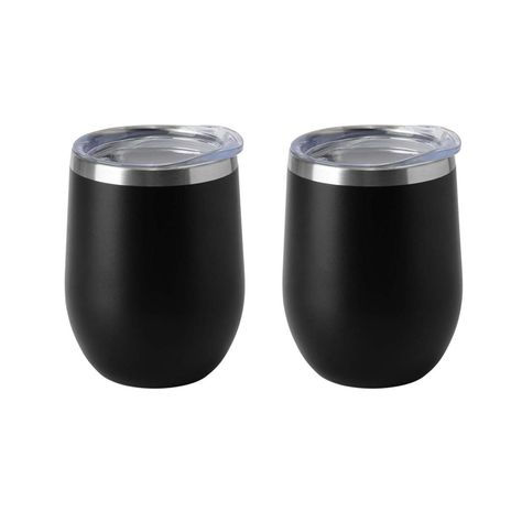 Vasos Termicos Acero Inoxidable Frío-Calor 340ml Set 2 unids -0