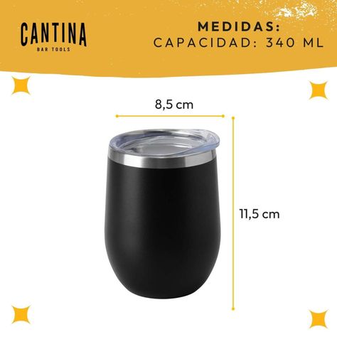 Vasos Termicos Acero Inoxidable Frío-Calor 340ml Set 2 unids -8