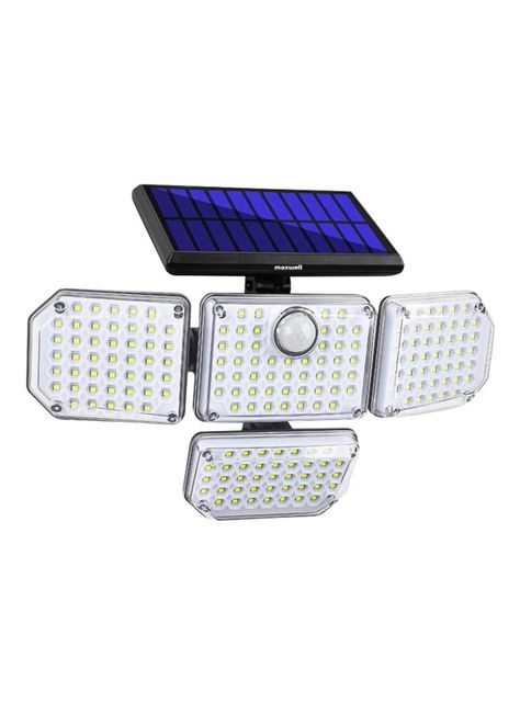 Foco Led Solar Exterior Maxwell Sensor Movimiento 4 Direcc-0