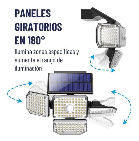 Foco Led Solar Exterior Maxwell Sensor Movimiento 4 Direcc-4