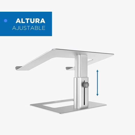 Soporte Base Alzador Aluminio Para Notebook Macbook 11 A 17"-1