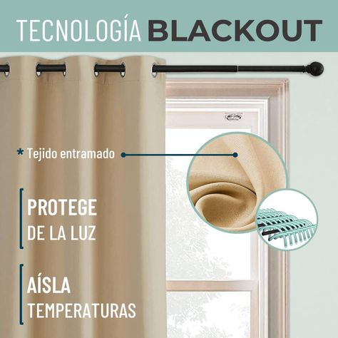 Cortina Blackout Casatua Un Paño 140x220cm Aislante-1