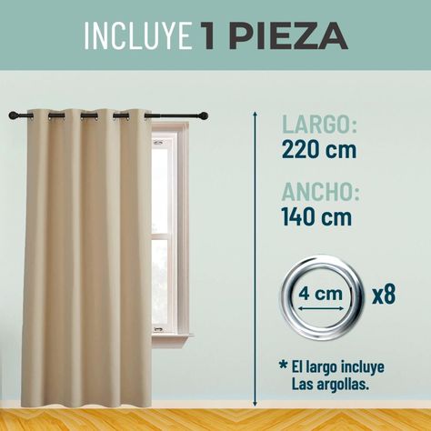 Cortina Blackout Casatua Un Paño 140x220cm Aislante-4