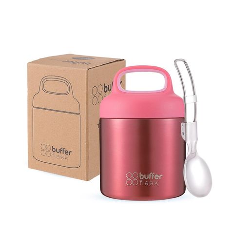 Termo Comida y Liquido Buffer Niño Niña 350ml + Cuchara-0