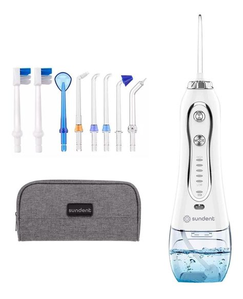 Irrigador Dental Recargable Sundent Limpieza Bucal + Set Acc-0