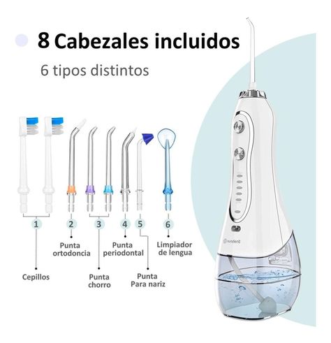 Irrigador Dental Recargable Sundent Limpieza Bucal + Set Acc-1