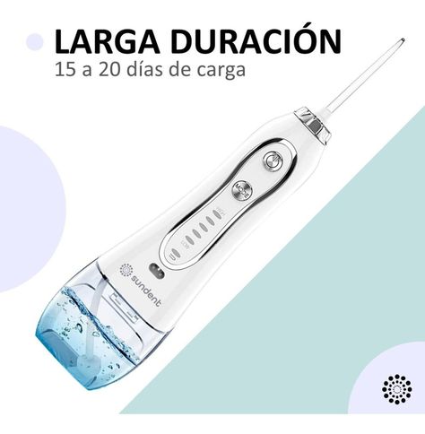 Irrigador Dental Recargable Sundent Limpieza Bucal + Set Acc-3