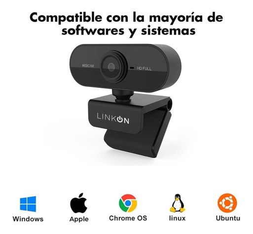 Webcam Camara Web FullHD 1080p USB Microfono Tripode-8
