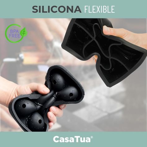 Cubetera Molde Silicona Cubetas Hielo Cuadrado Circular x2-2