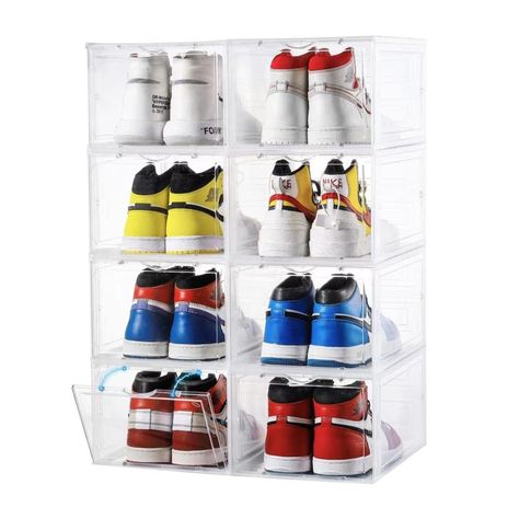 Caja Organizadora De Zapatos Set X2 Banhaus Apilable Premium-0