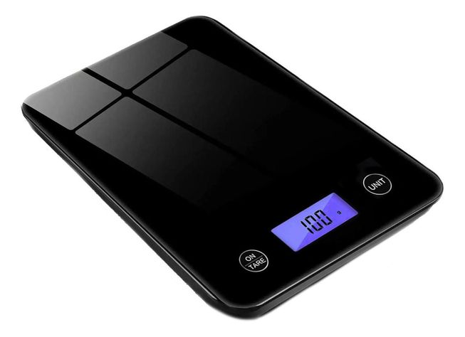 Balanza Pesa Digital Cocina Gramera Cubierta Vidrio 5 Kilos-0