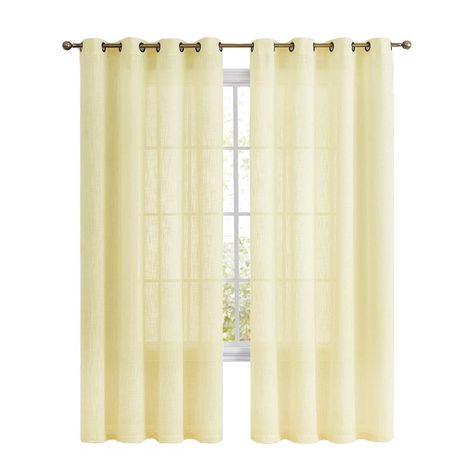 Cortina Velo Visillo 2 Paños 140x220cm Textura Lino Casatua-0