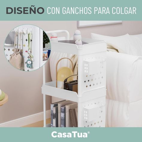Carro Carrito Organizador con Ruedas Multiuso Cocina CasaTua-2