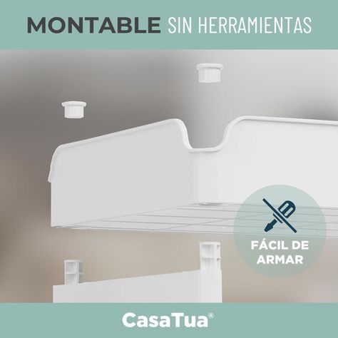 Carro Carrito Organizador con Ruedas Multiuso Cocina CasaTua-3