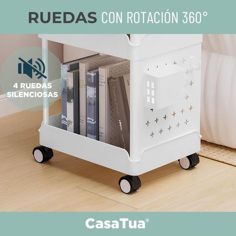 Carro Carrito Organizador con Ruedas Multiuso Cocina CasaTua-6