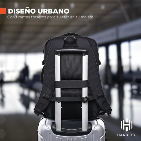 Mochila de Viaje Notebook Hardley 40L Balistica + USB-3