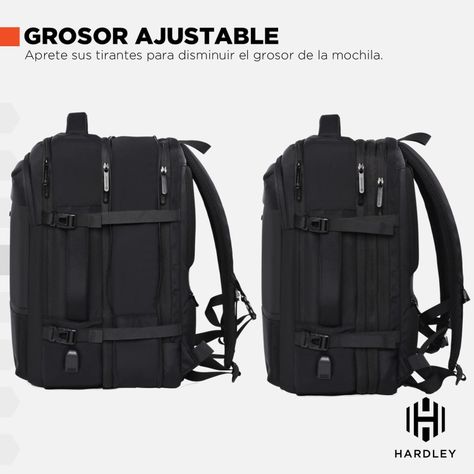 Mochila de Viaje Notebook Hardley 40L Balistica + USB-6