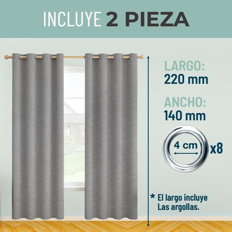 Cortina Blackout Engomada Termica x2 Casatua Tipo Lino-6