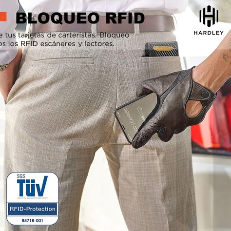 Billetera Hombre 100% Cuero Hardley Tarjetero Proteccion Rfid -2
