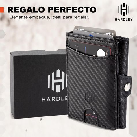 Billetera Hombre 100% Cuero Hardley Tarjetero Proteccion Rfid -4
