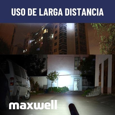 Linterna Led Tipo Bate Maxwell Potente Seguridad-3