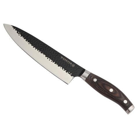 Cuchillo Acero Premium Parrillero Cocina Chef Asado Martillado Silver-0