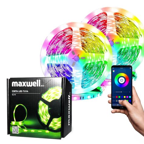 Tira Cinta Luces Led Rgb Wifi 10 Mt Total App Tuya +Conector-0