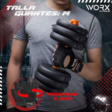 Guantes Gimnasio Entrenamiento Worx Pesas Gym-1