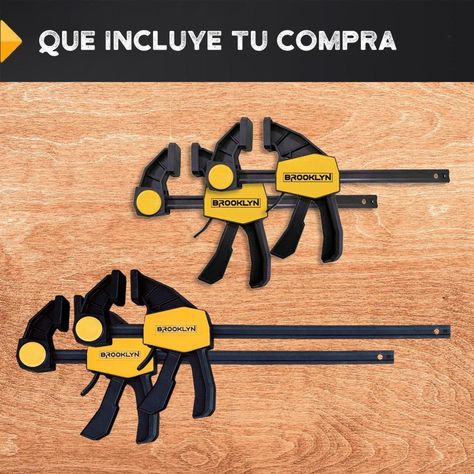 Prensas Sargento Rapida Set x4 de 12 - 6 Pulgadas Brooklyn Amarillo-5