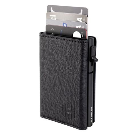 Billetera Hombre De Cuero Hardley Tarjetero Protección Rfid-0