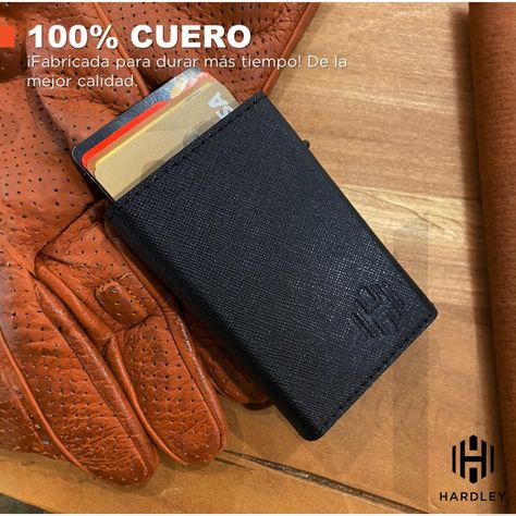 Billetera Hombre De Cuero Hardley Tarjetero Protección Rfid-1