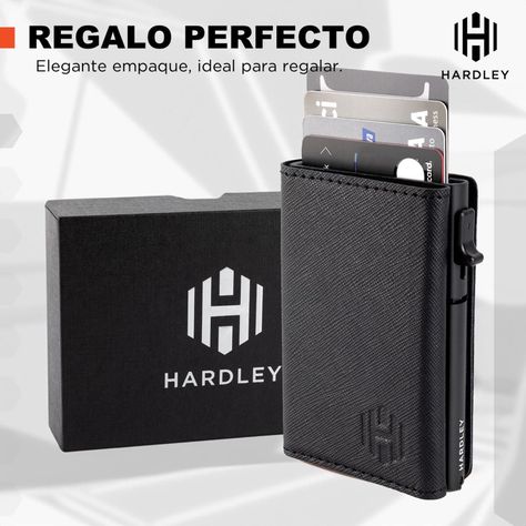 Billetera Hombre De Cuero Hardley Tarjetero Protección Rfid-4