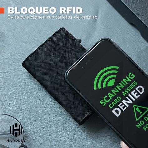 Billetera Hombre De Cuero Hardley Tarjetero Protección Rfid-5