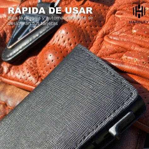 Billetera Hombre De Cuero Hardley Tarjetero Protección Rfid-6