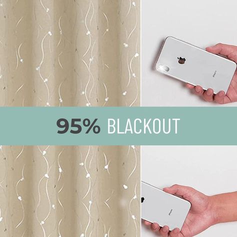 Cortina Blackout 95%, Son 2 Paños De 140x220cm CasaTua-2