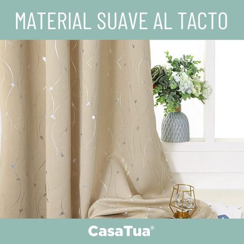 Cortina Blackout 95%, Son 2 Paños De 140x220cm CasaTua-6